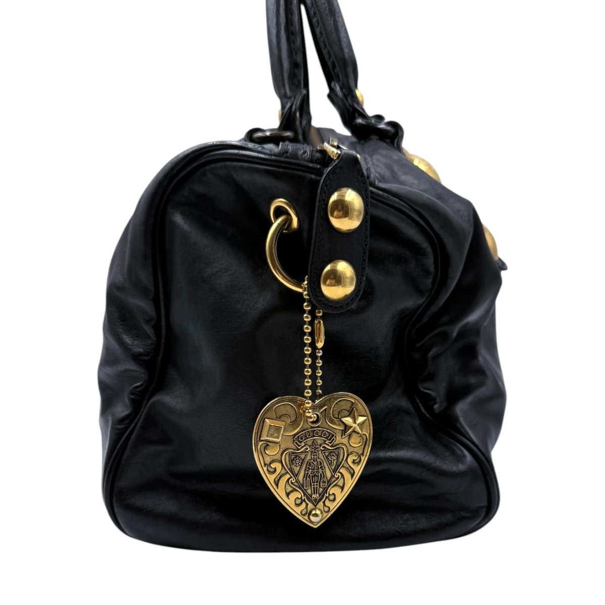 Gucci Babouska Boston Leather Bag