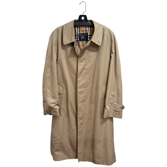 Burberry Tan Single-Breasted Car Coat