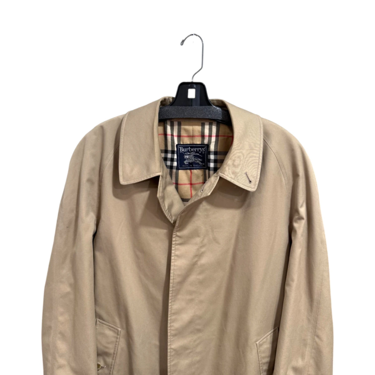 Burberry Tan Single-Breasted Car Coat