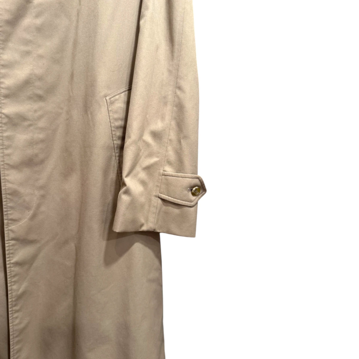 Burberry Tan Single-Breasted Car Coat
