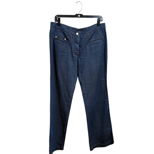 Dolce & Gabbana Leather Patch Pocket Dark Wash Jeans