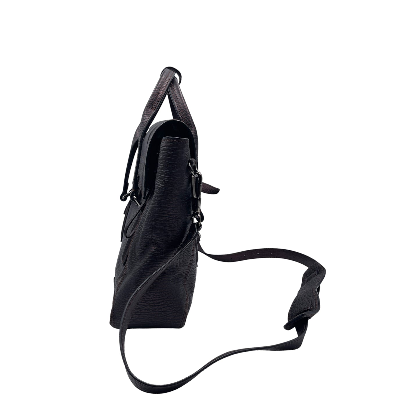 3.1 Phillip Lim Purple Textured Leather Satchel