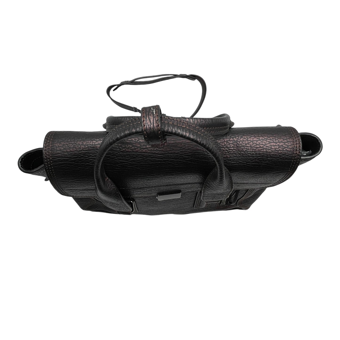 3.1 Phillip Lim Purple Textured Leather Satchel