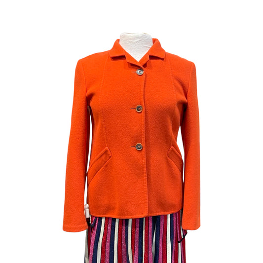 Jil Sander Orange Cashmere Blazer