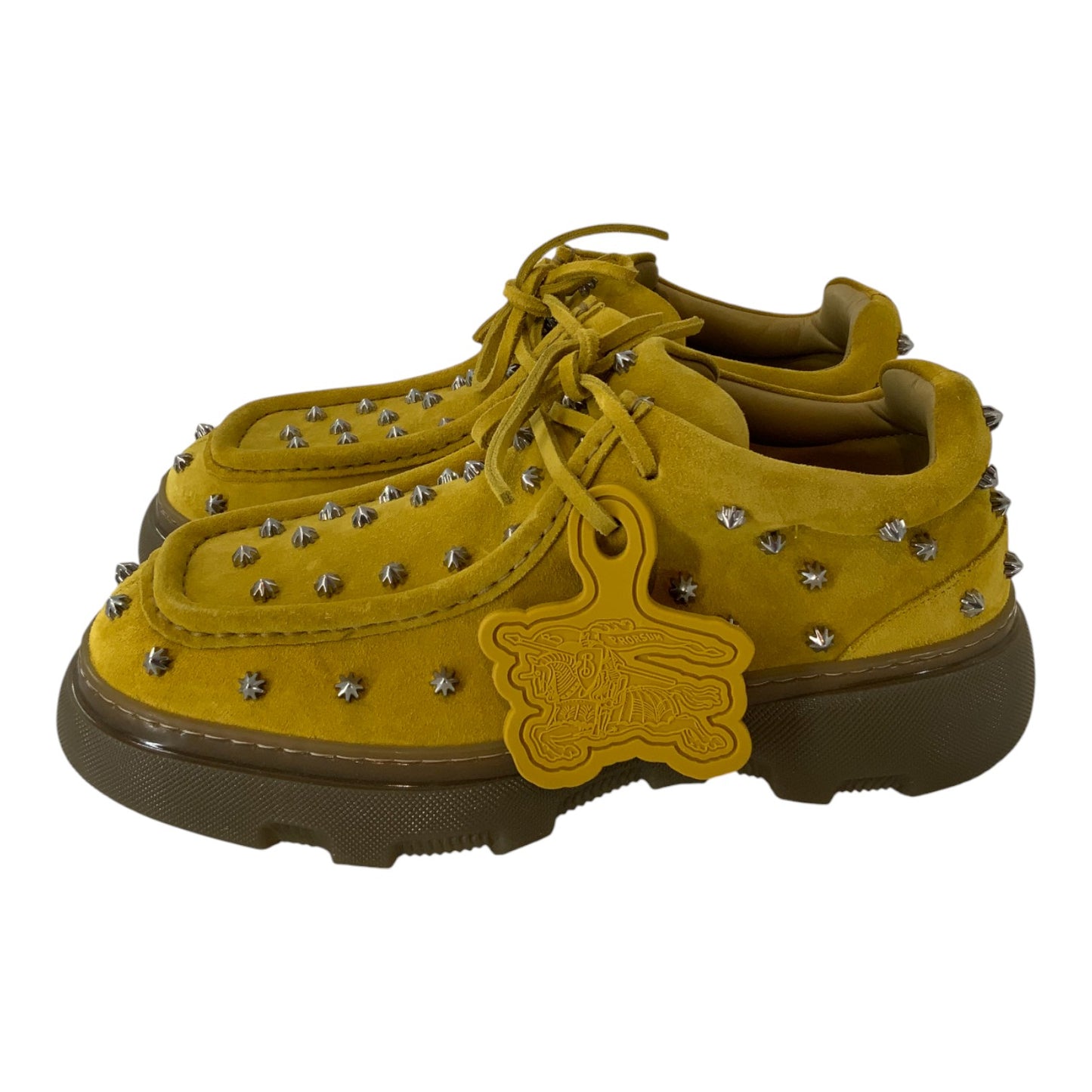 Burberry Creeper Studded Suede Boots