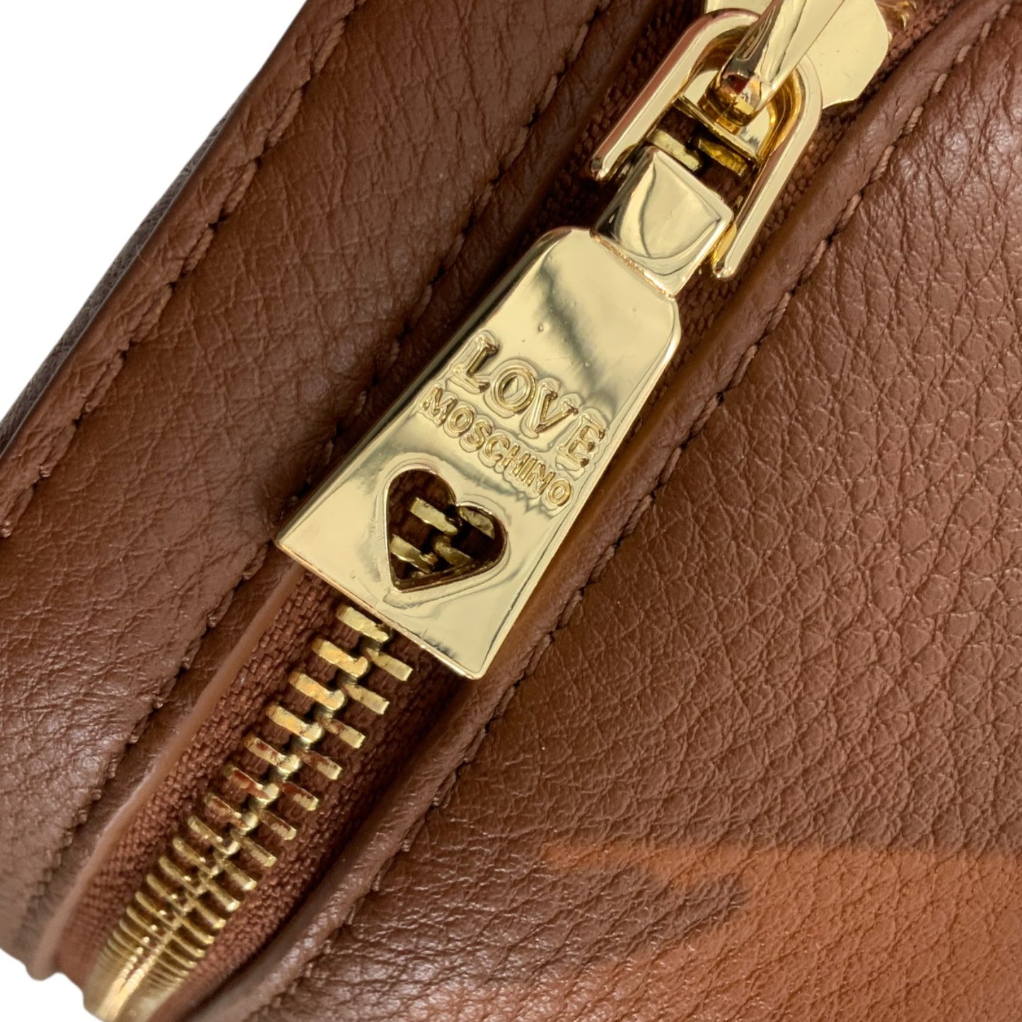 Love Moschino Snake-Print Textured Leather Shoulder Bag