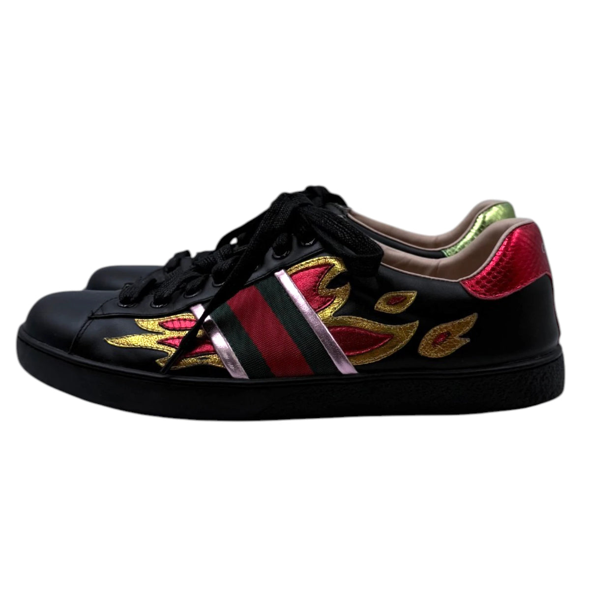 Gucci Ace Flame Low-Top Sneakers