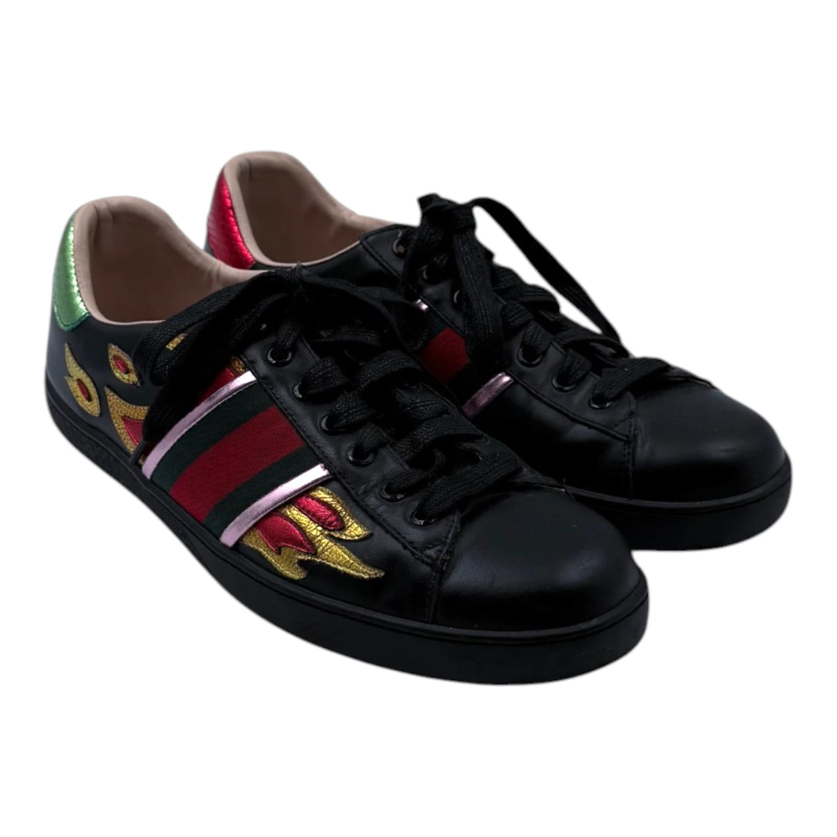 Gucci Ace Flame Low-Top Sneakers