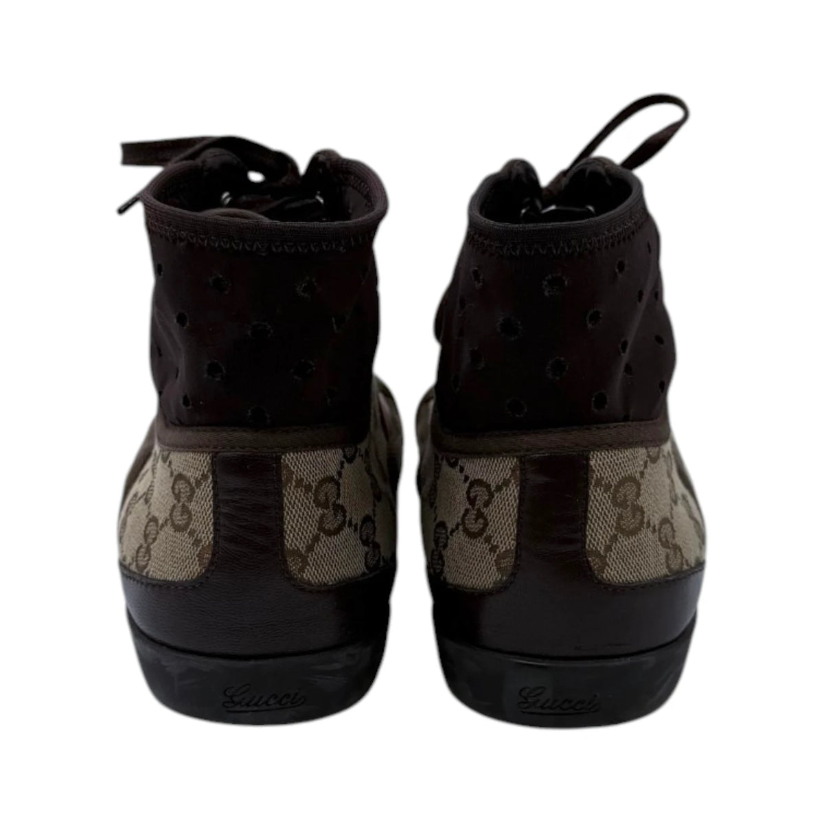 Gucci California Striped High Top Sneakers