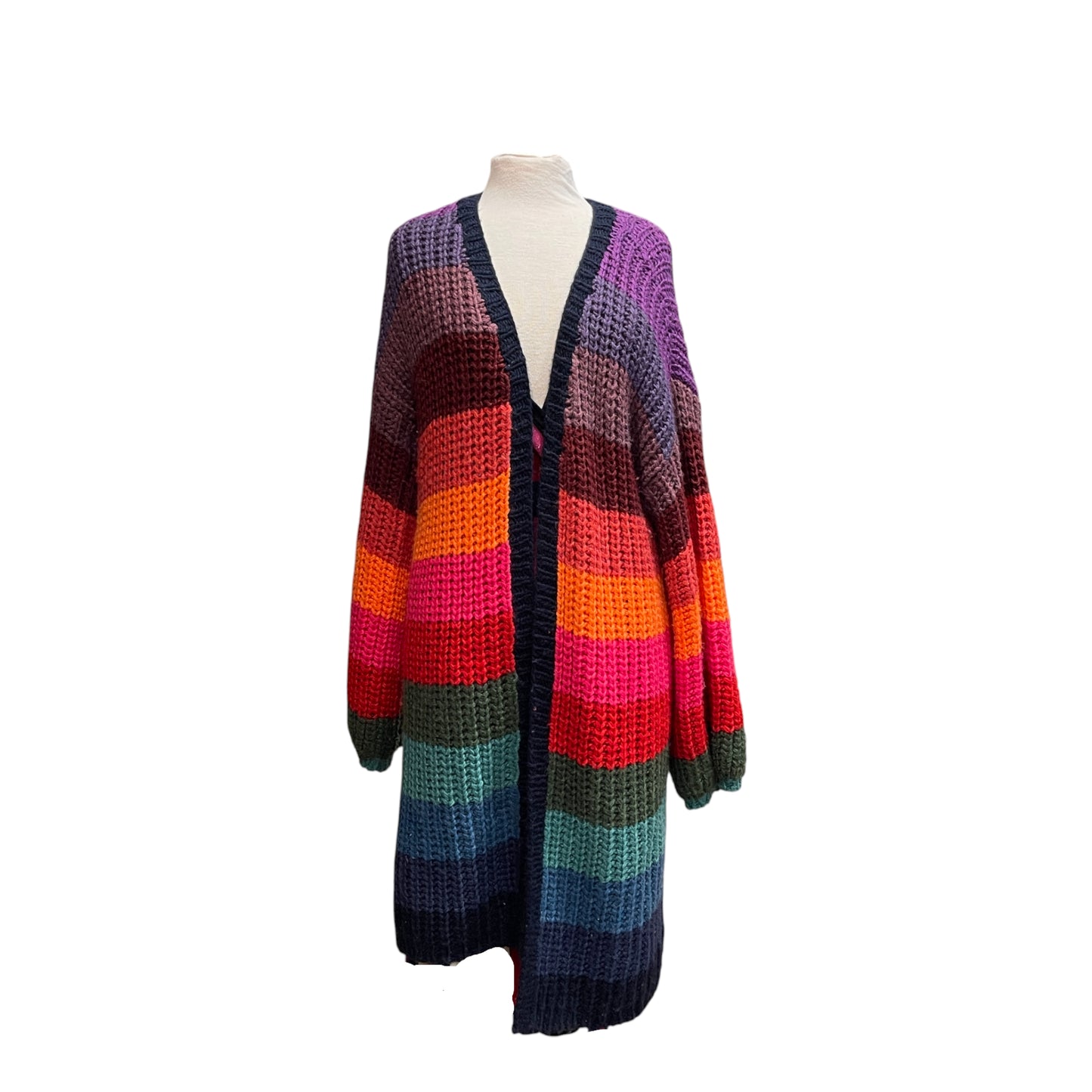 Farm Rio Rainbow Maxi Cardigan