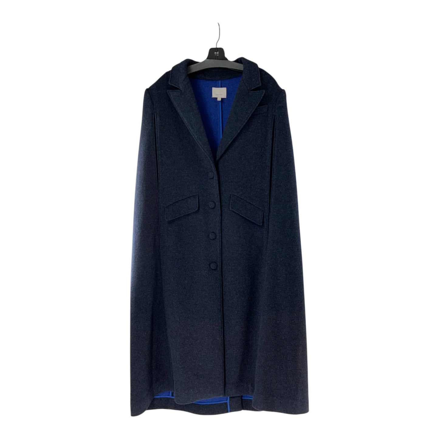Cinq a Sept Blue Wool Cape