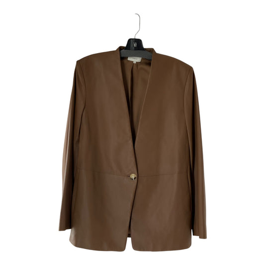 Vince Brown Leather Blazer