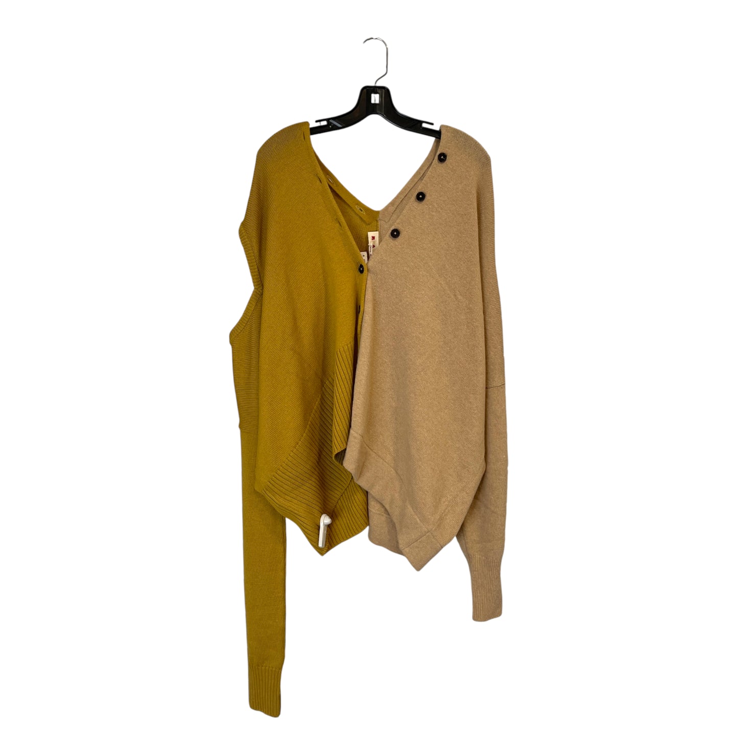 Marni Asymmetrical Two-Tone Cardigan
