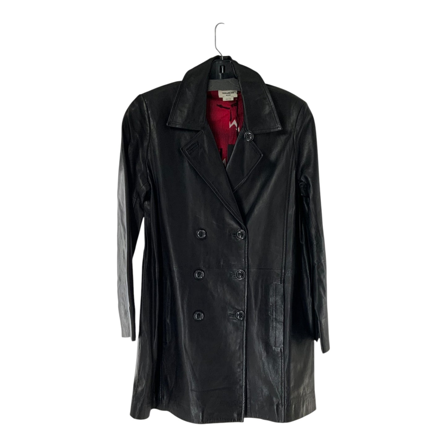 Zadig & Voltaire Button Closure Leather Jacket