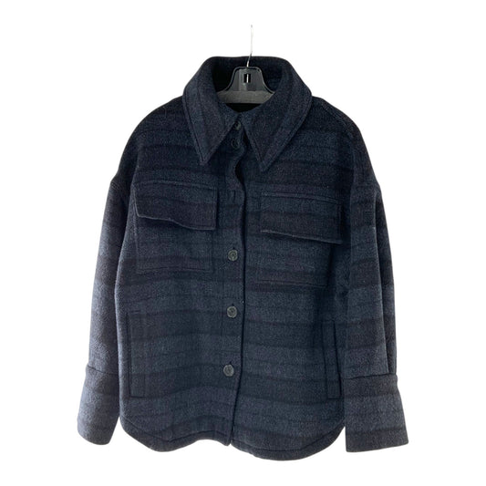 Ba&sh Navy Blue Wool Flannel