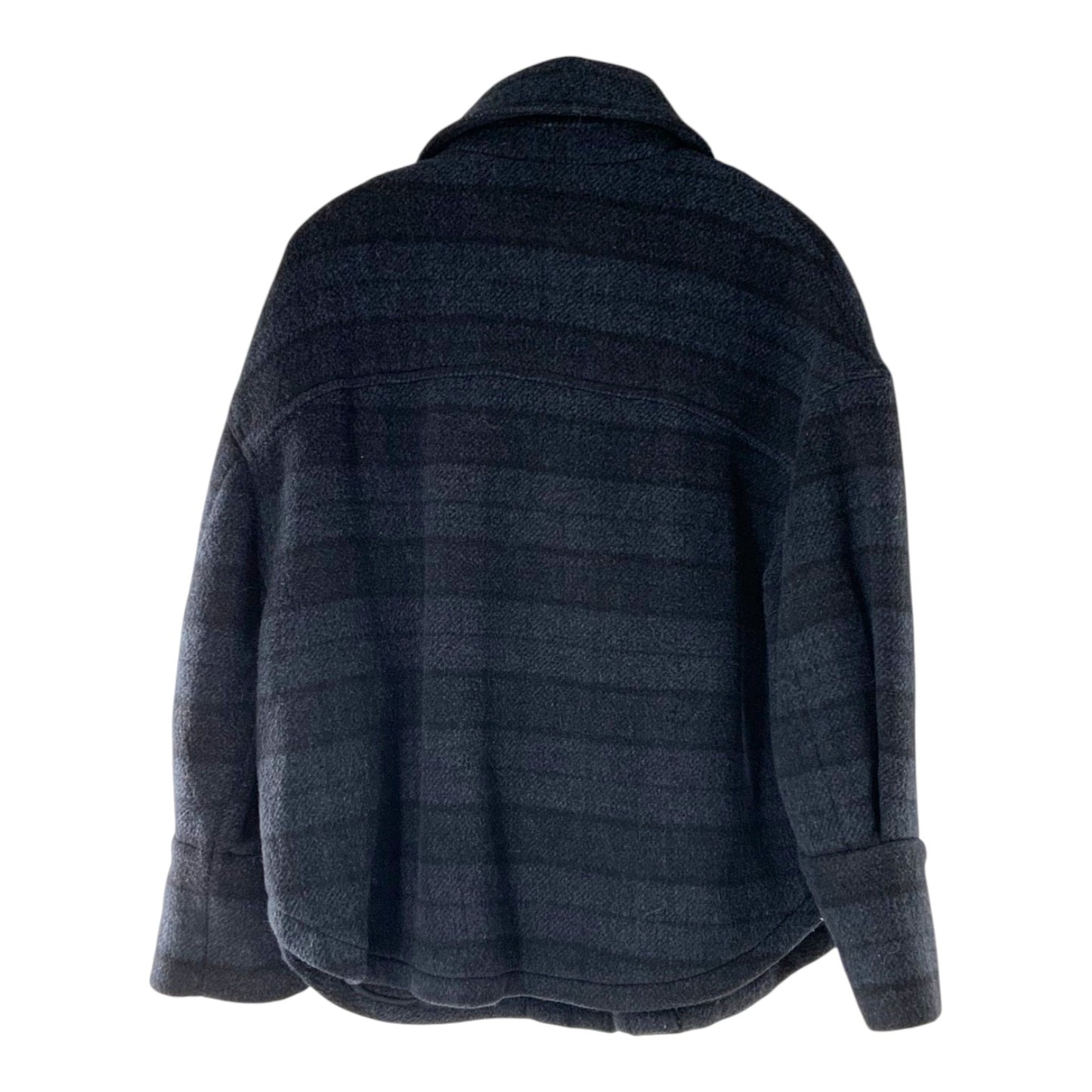 Ba&sh Navy Blue Wool Flannel