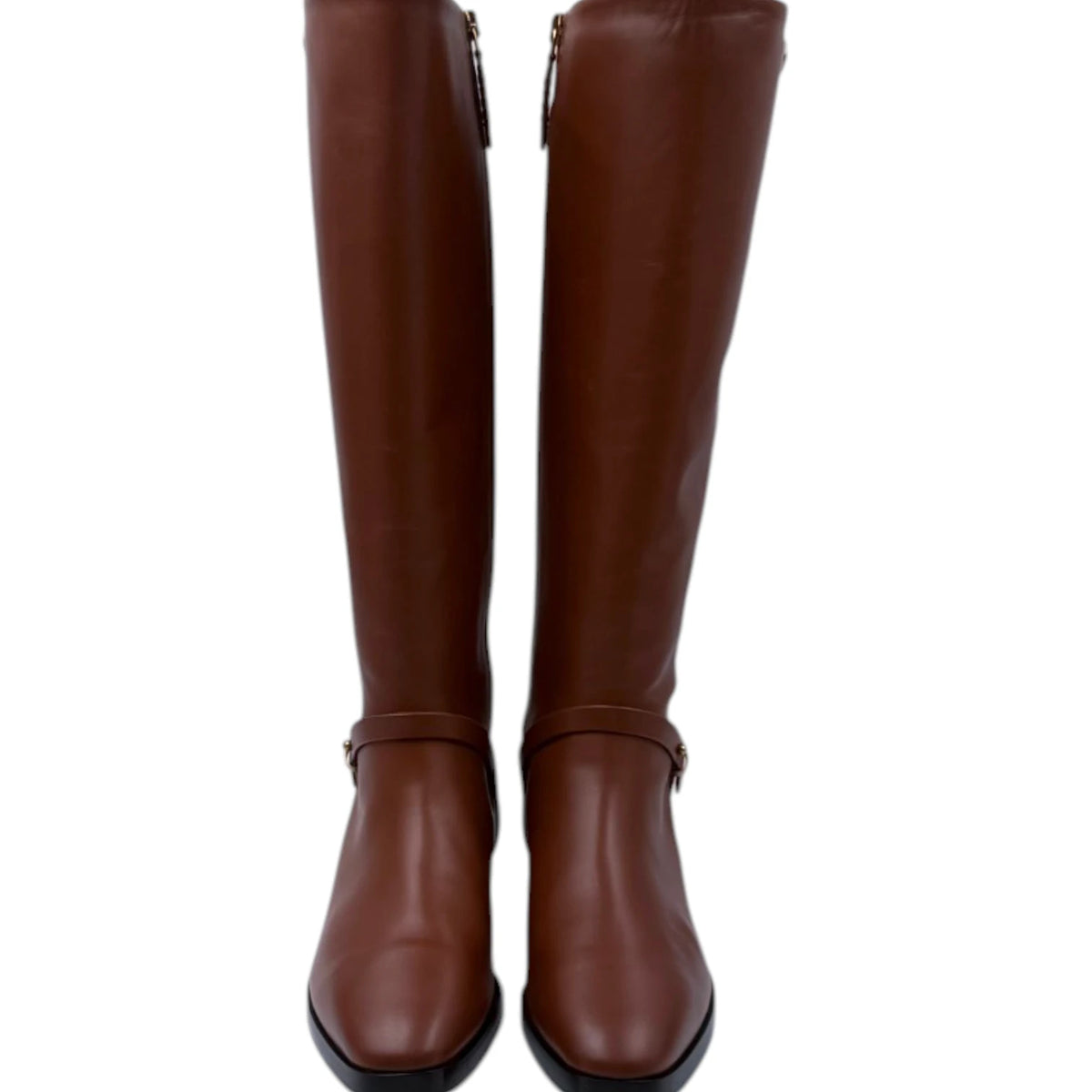 Gucci Cognac GG Riding Boots