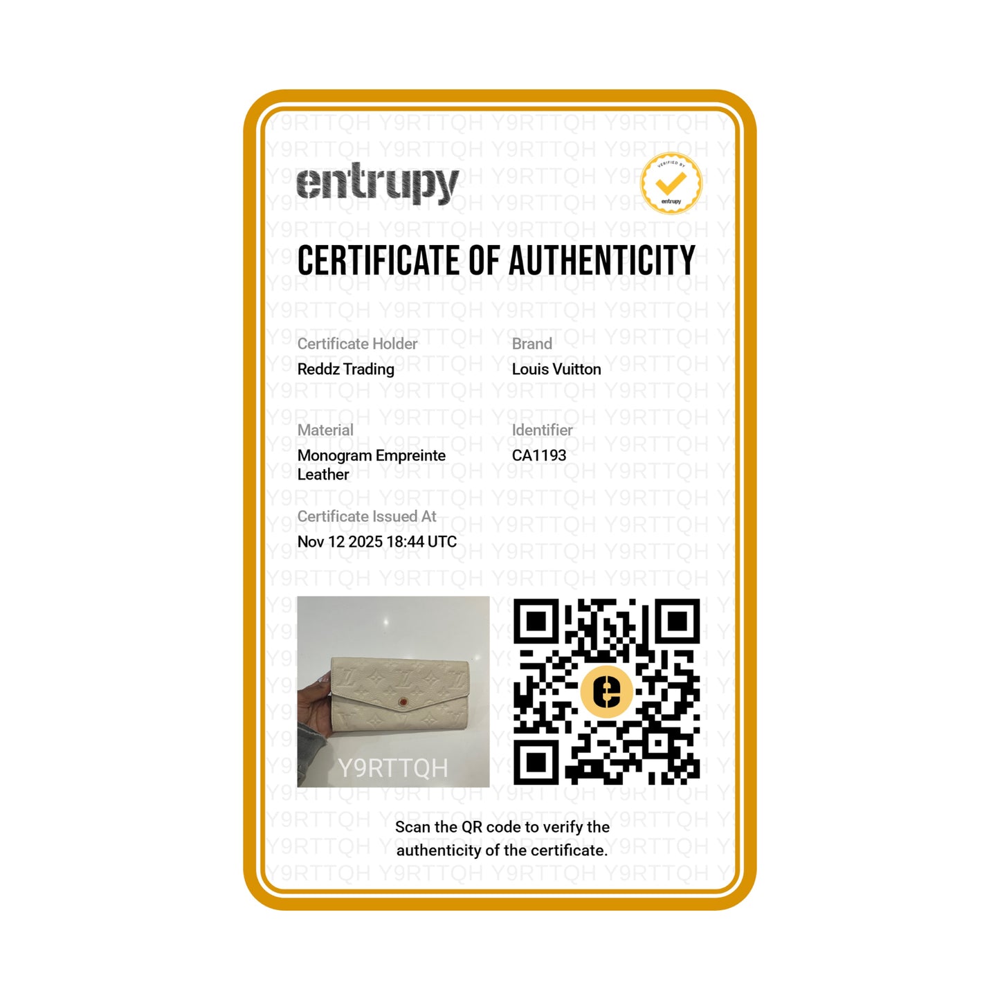 L.V  Empreinte Portefeuille Wallet