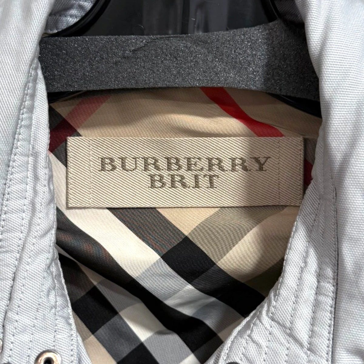 Burberry Brit Kerringdale Dove Grey Short Trench Coat