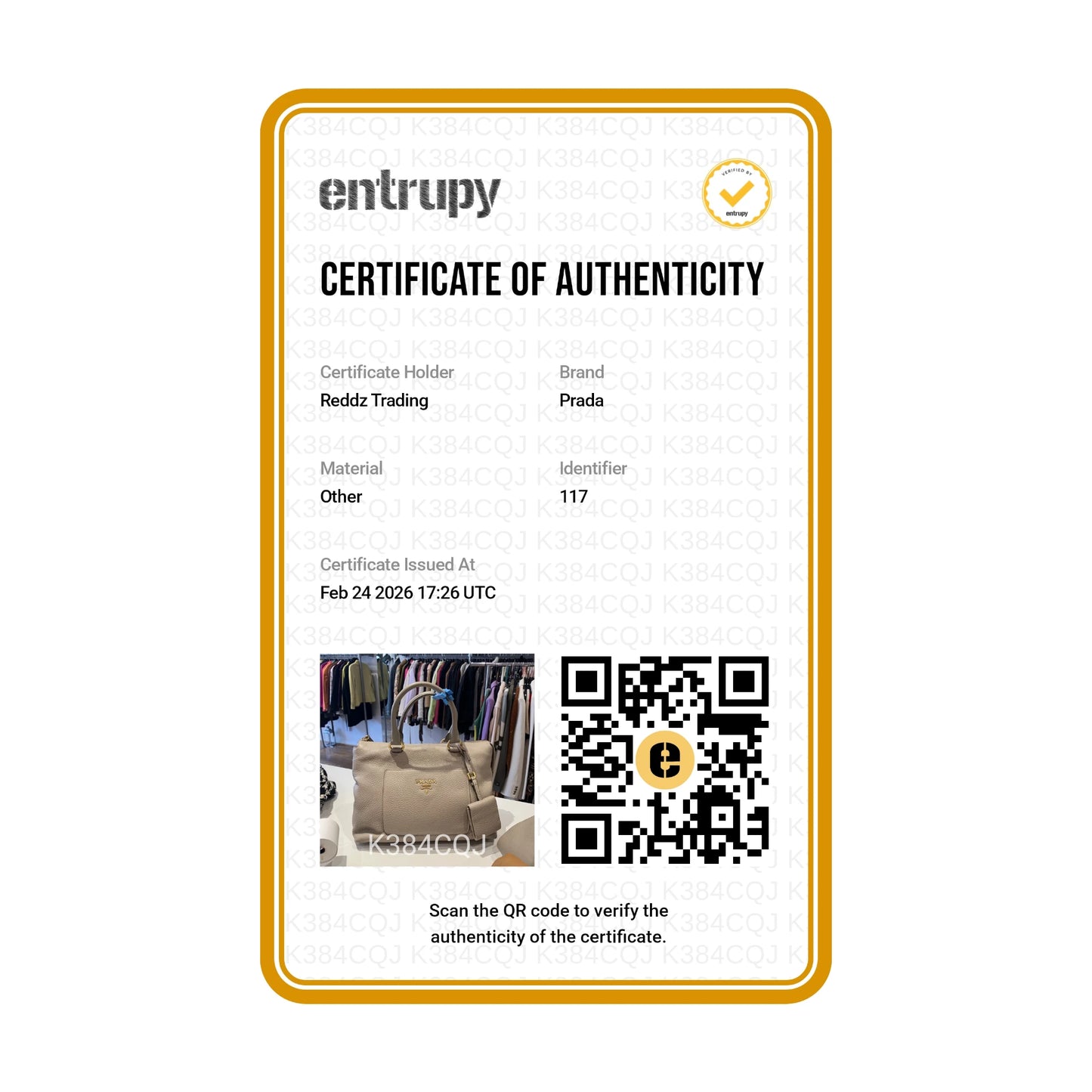 Prada Daino Leather Tote