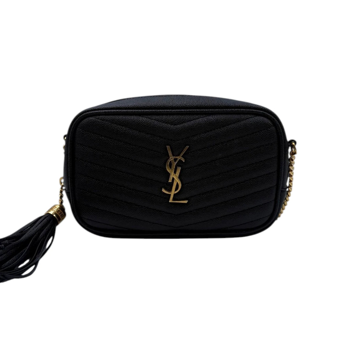 Saint Laurent Grain De Poudre Matelasse Mini Lou Camera Bag