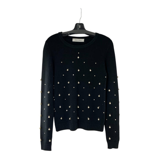 Prabal Gurung Pearl Detailing Black Sweater