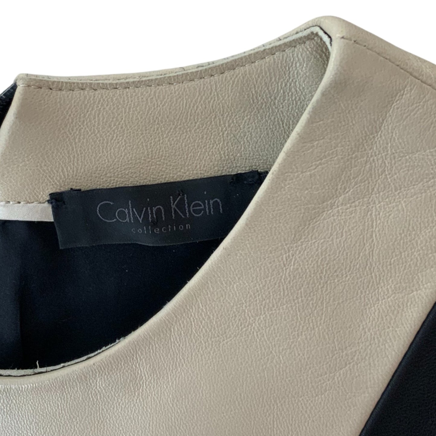Calvin Klein Collection Lamb Leather Dress