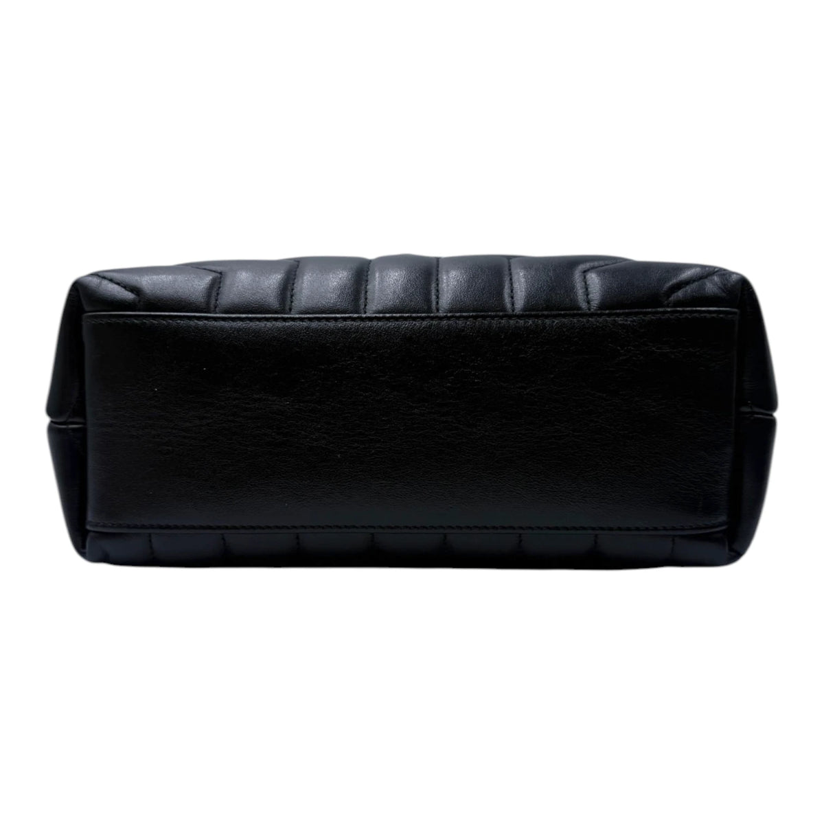 Saint Laurent Calfskin Quilted Chevron Loulou Small Shoulder Bag