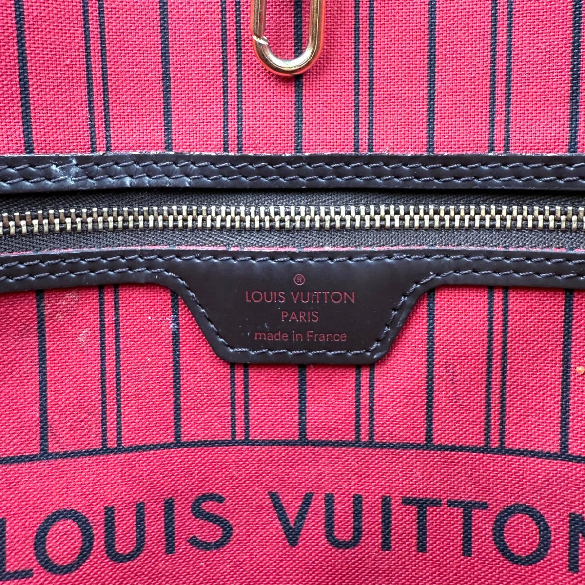 Louis Vuitton Damier Ebene Neo Neverfull GM Tote Bag
