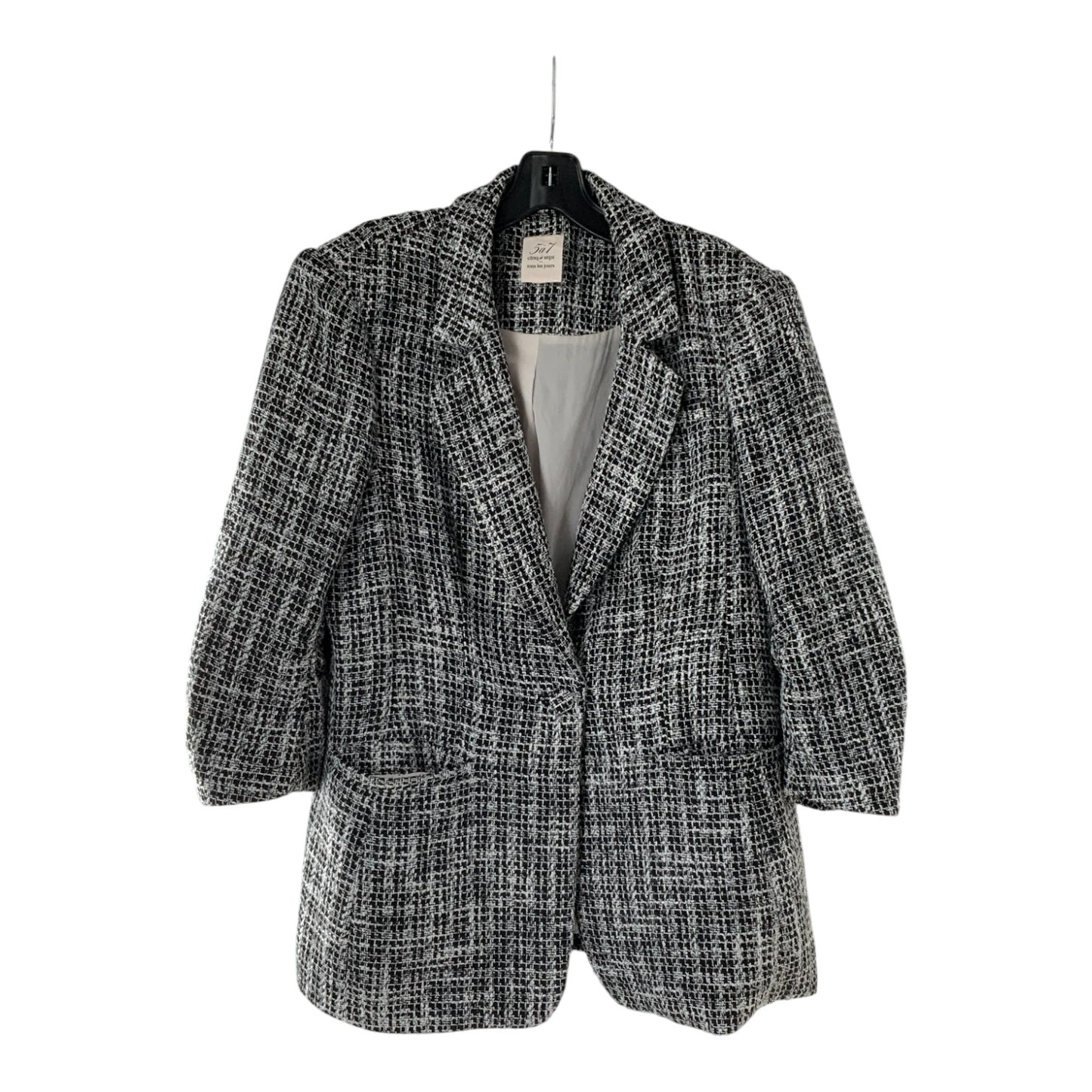 Cinq A Sept Black and White Blazer