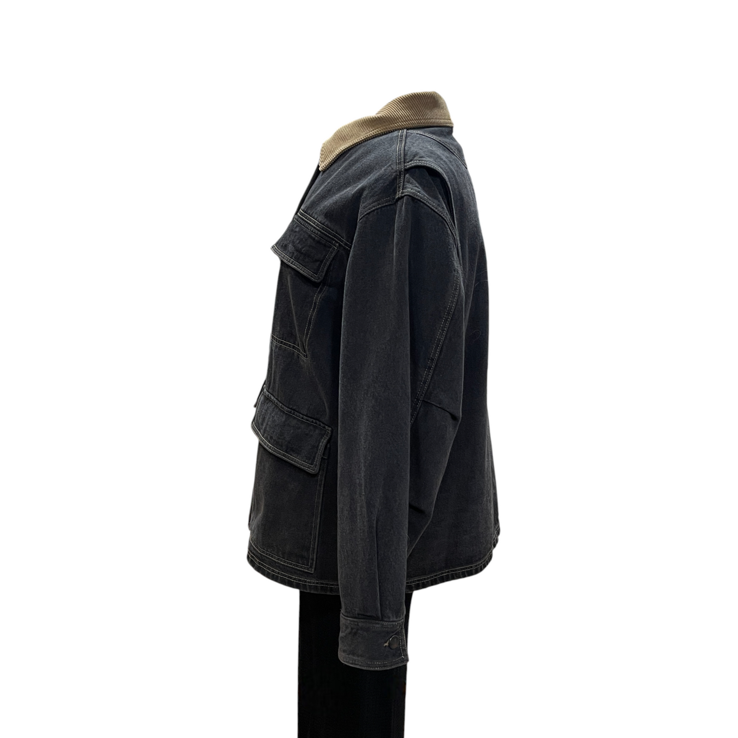 Studio Tomboy Corduroy Denim Grey Jacket