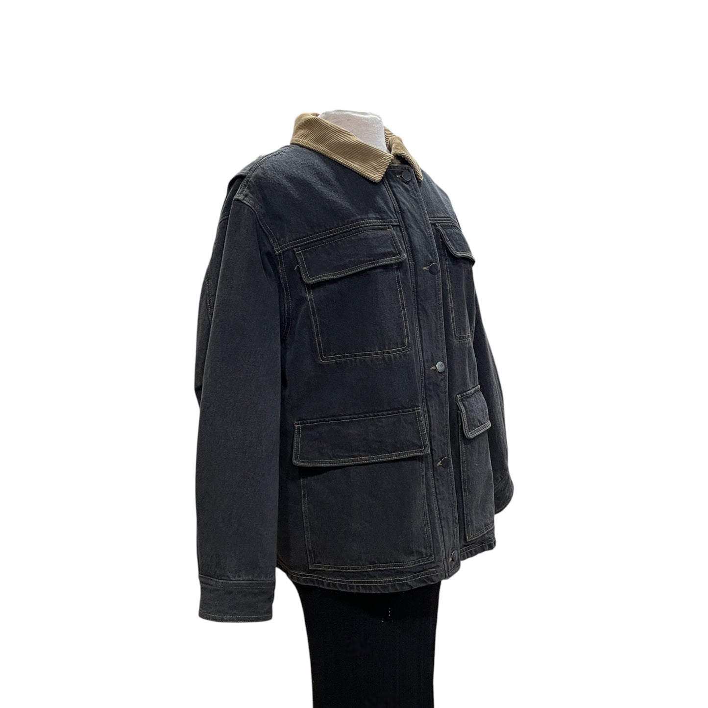 Studio Tomboy Corduroy Denim Grey Jacket