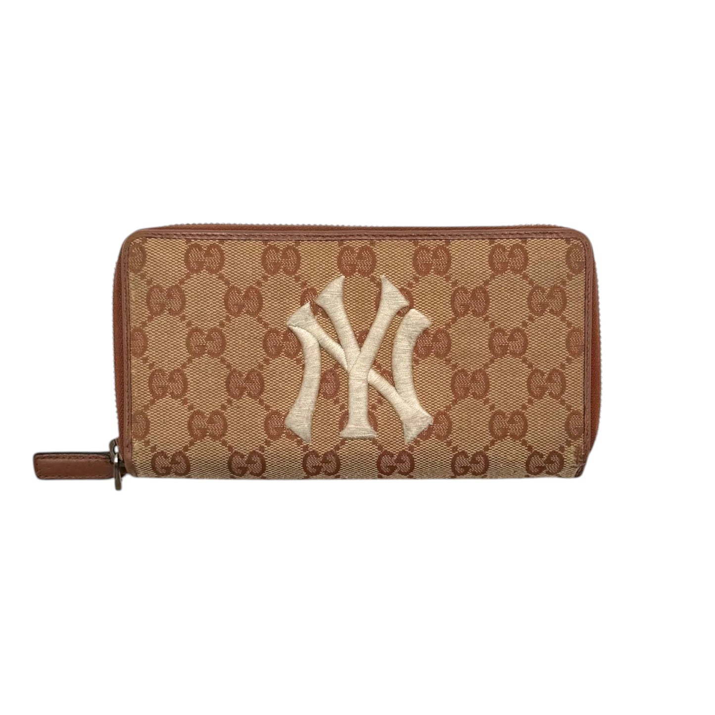 Gucci GG NY Yankees Zip Around Wallet