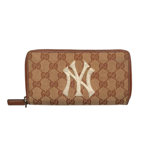 Gucci GG NY Yankees Zip Around Wallet