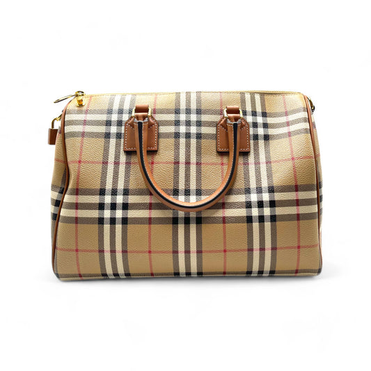 Burberry Top Handle Check Bag