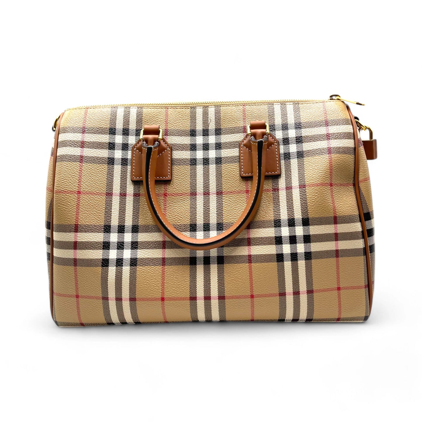 Burberry Top Handle Check Bag