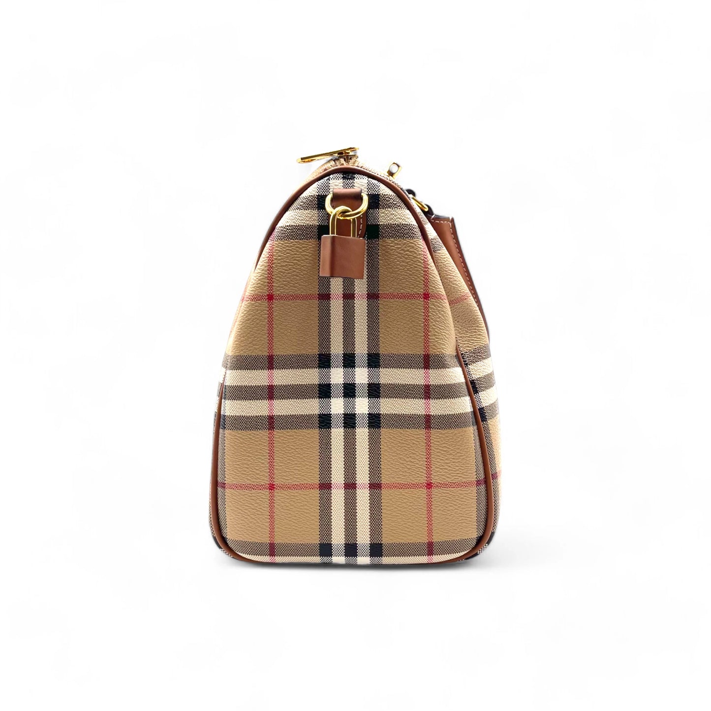 Burberry Top Handle Check Bag