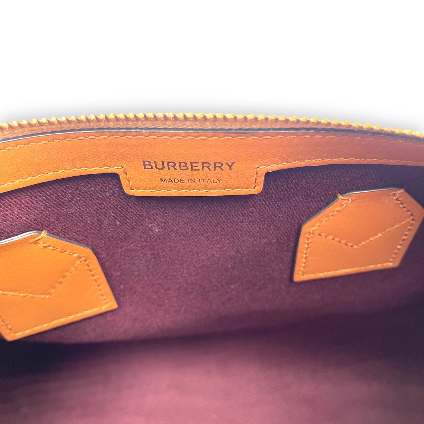 Burberry Top Handle Check Bag