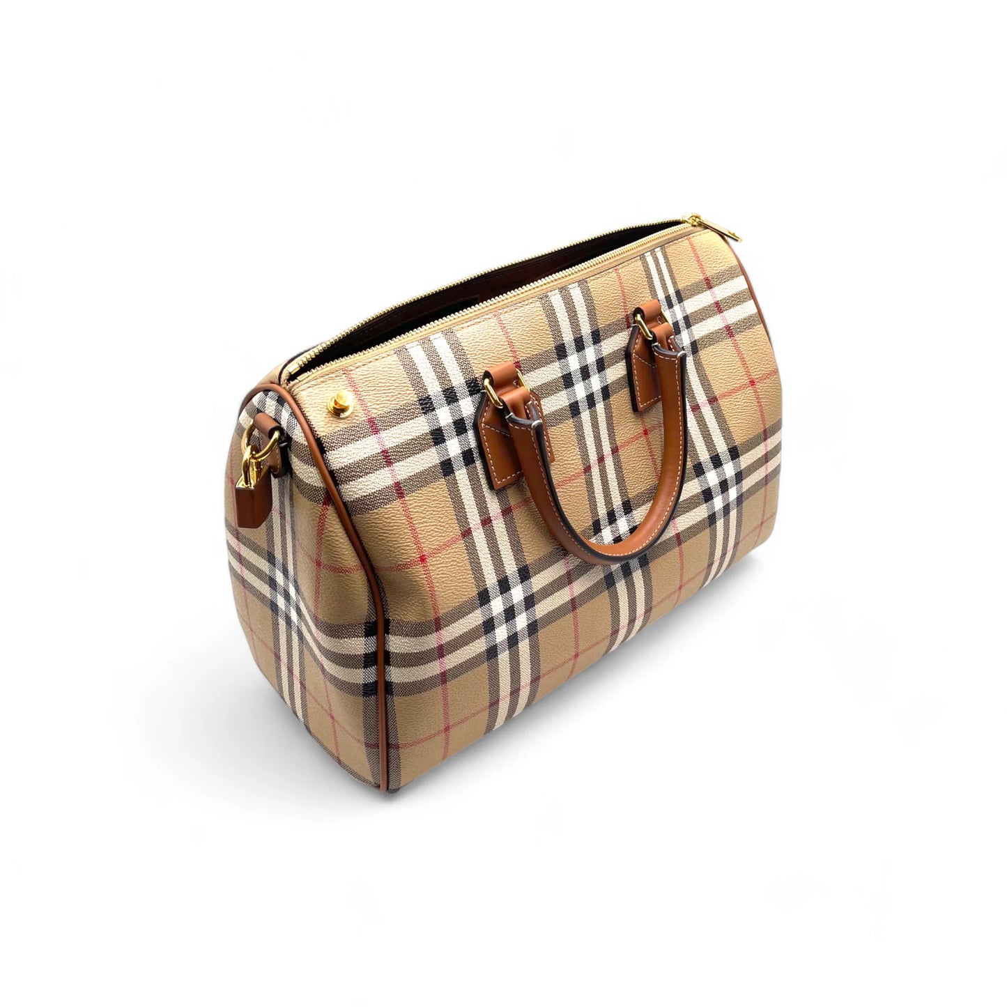 Burberry Top Handle Check Bag