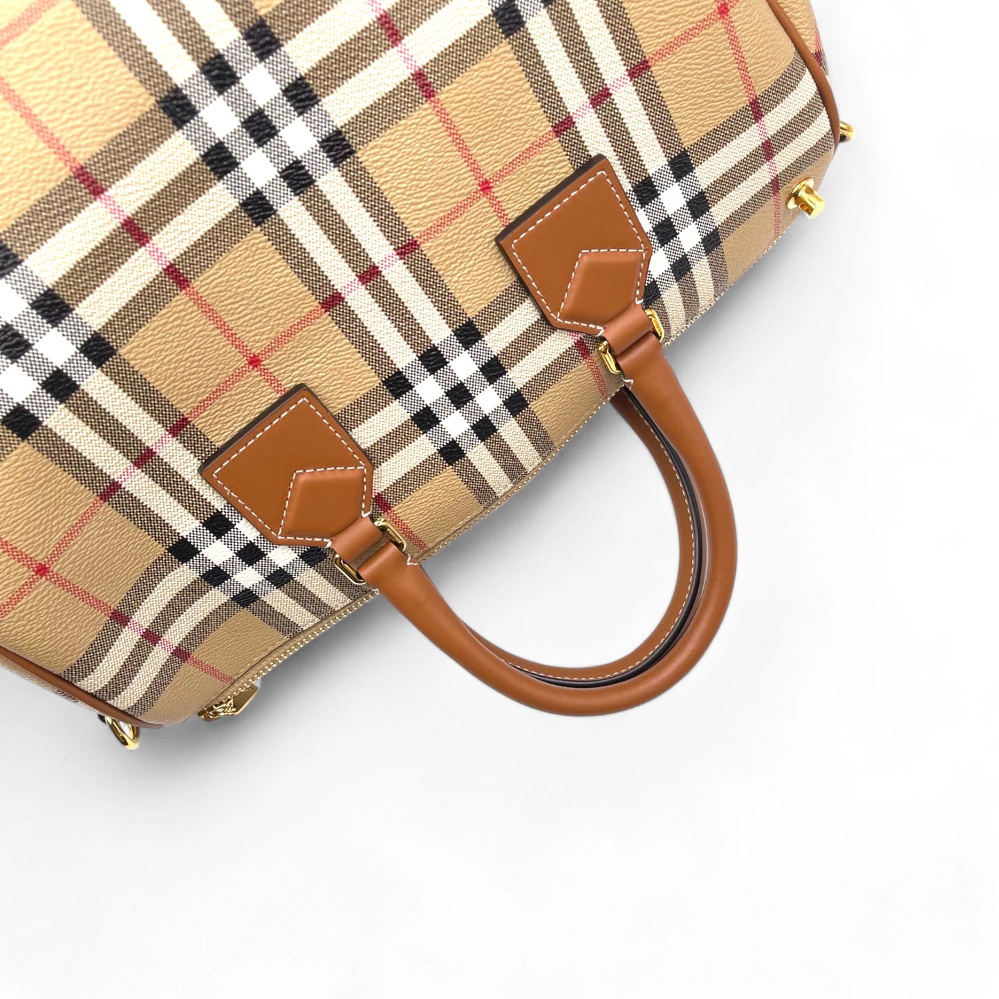 Burberry Top Handle Check Bag