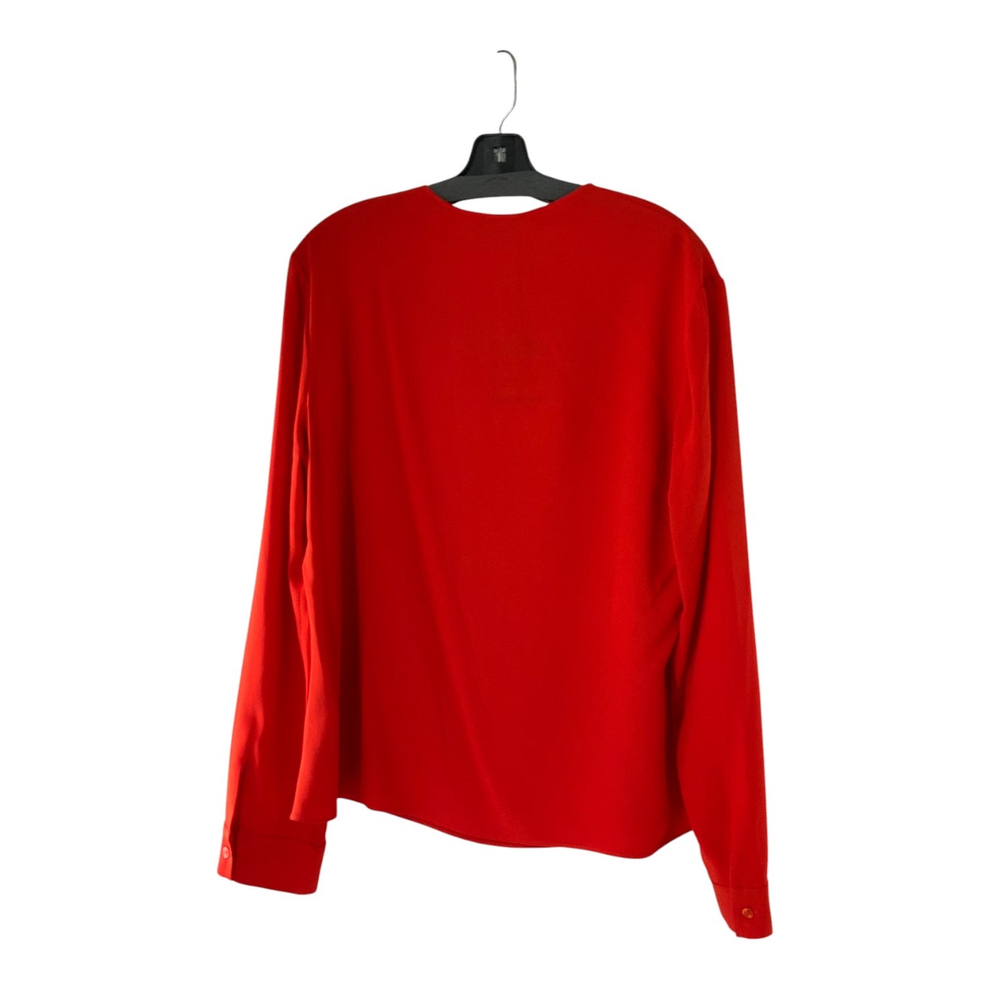 St. John Orange Tie Detail Top