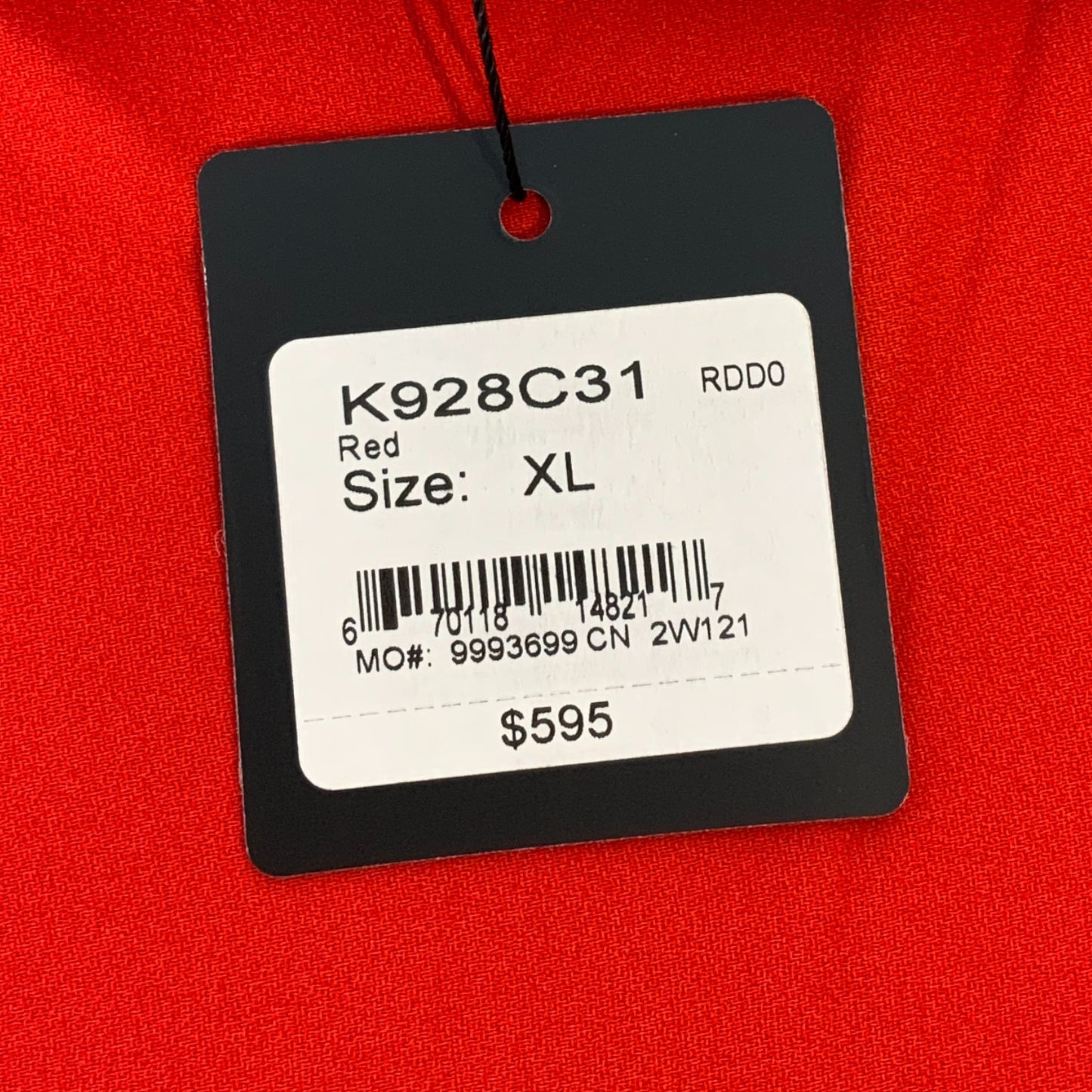 St. John Orange Tie Detail Top