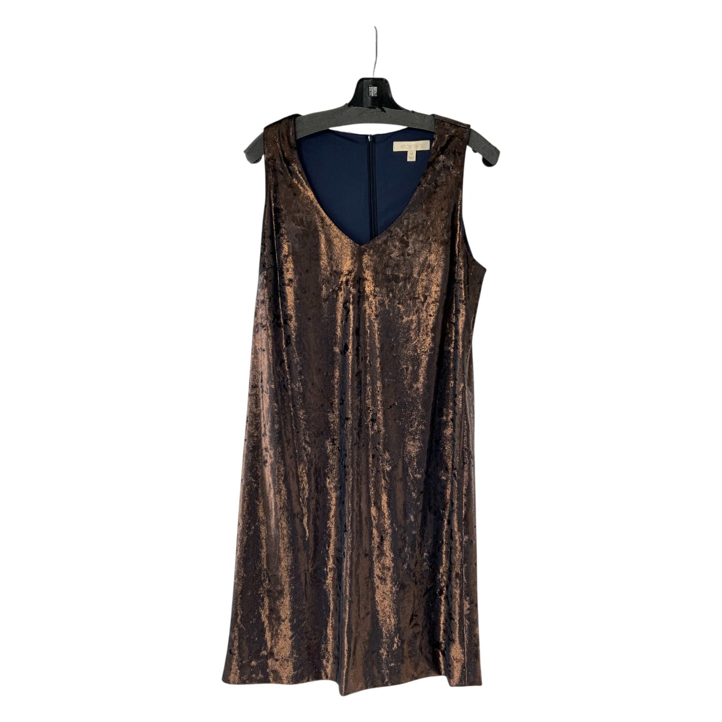 Etcetera Blue and Copper Sheen Dress