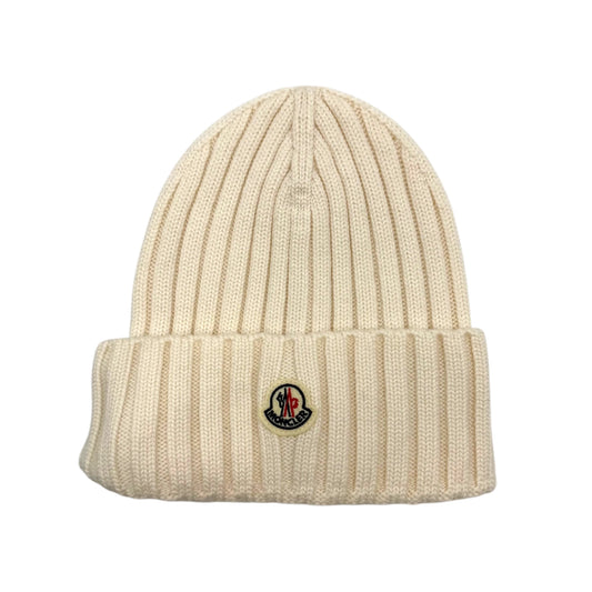 Moncler Ribbed Knit Wool Beanie