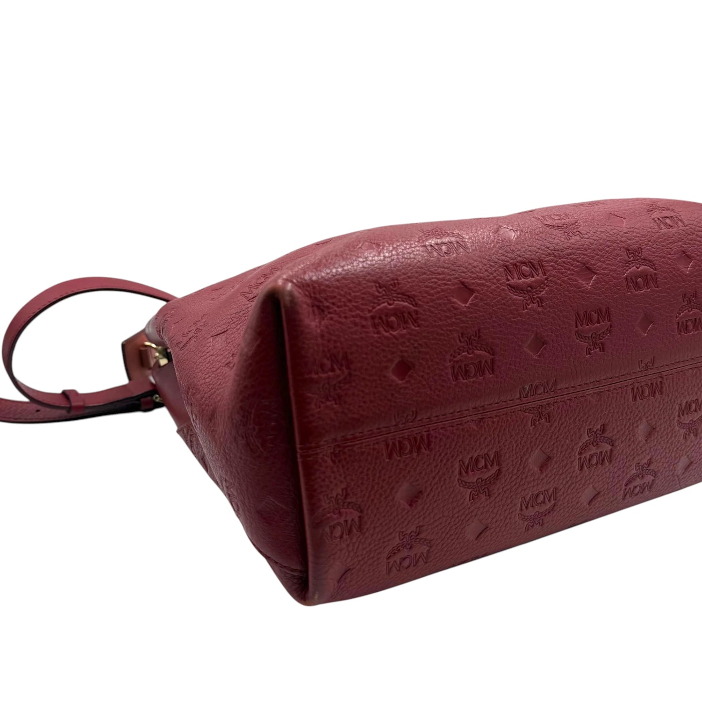 MCM Monogram Burgundy Hobo