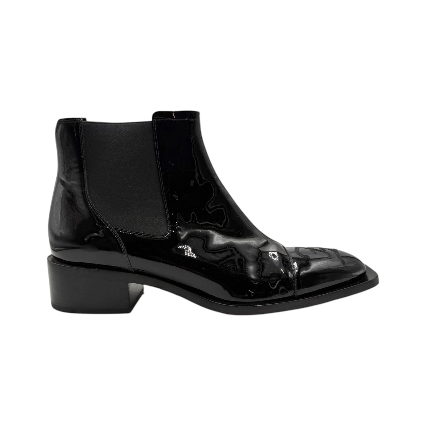Fendi Patent Chelsea Boots