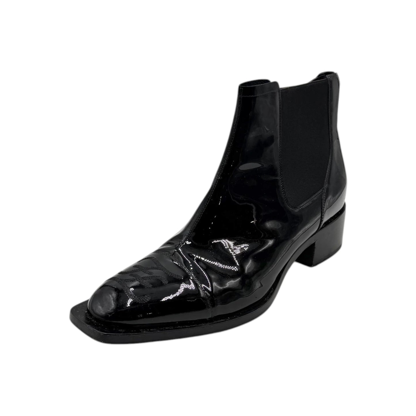 Fendi Patent Chelsea Boots