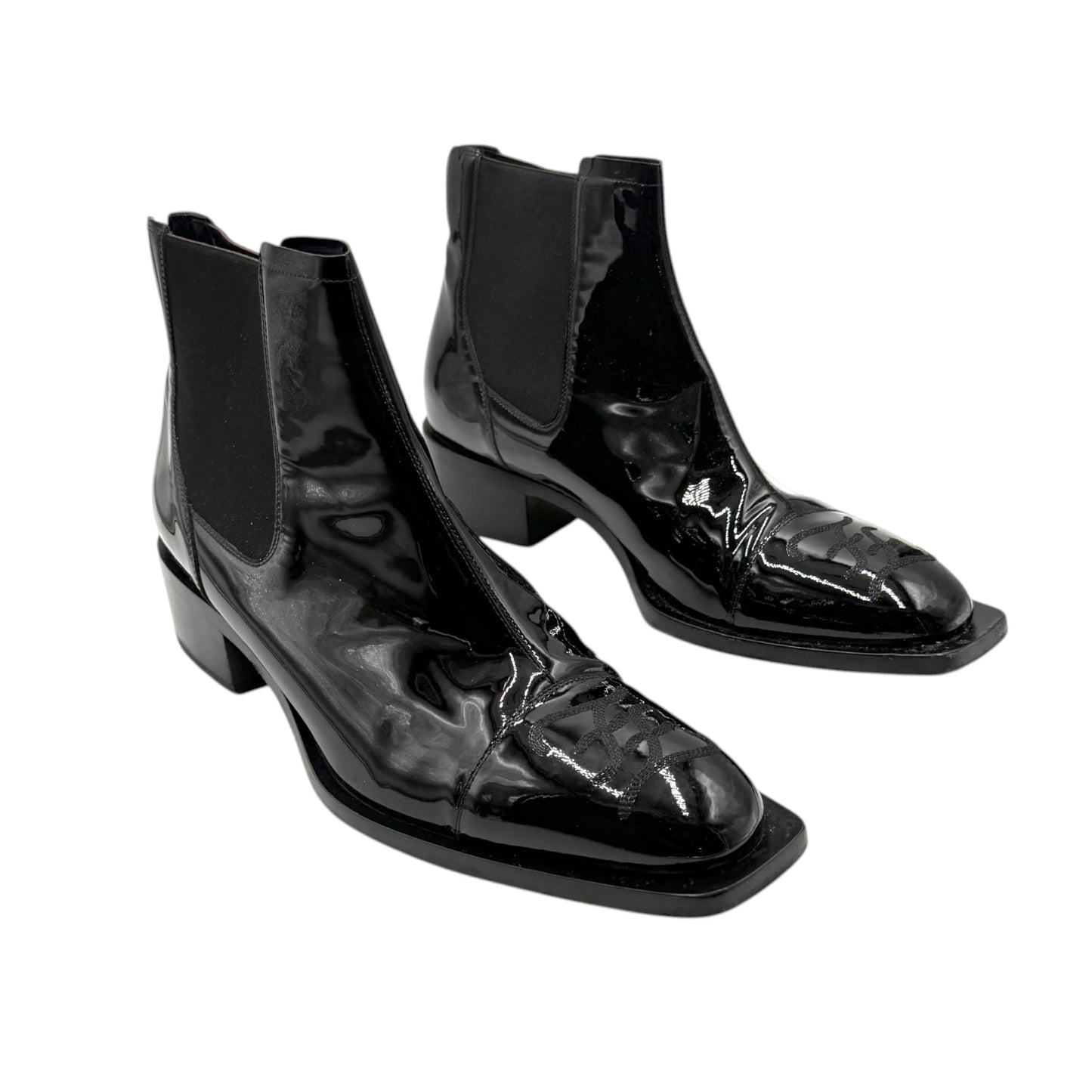 Fendi Patent Chelsea Boots