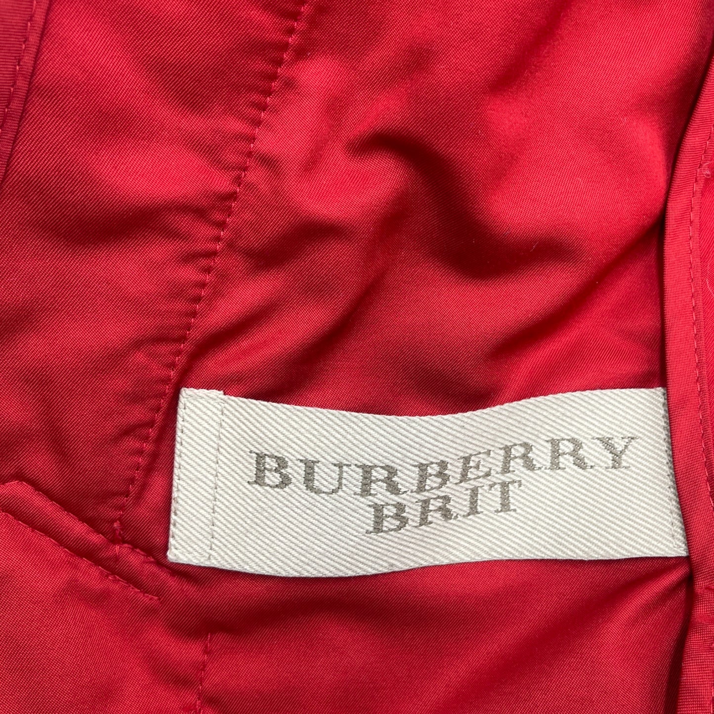 Burberry Brit Quilted Red Jacket