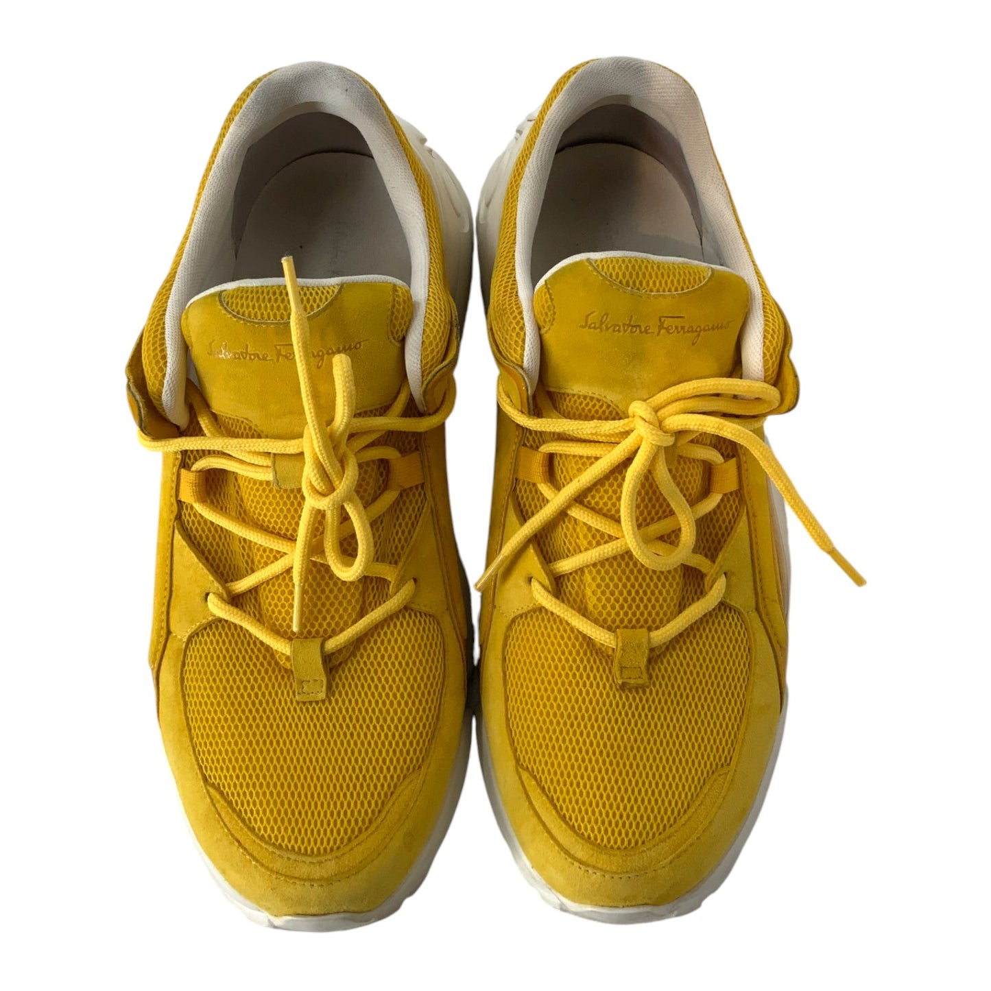Salvatore Ferragamo Skylar Sunshine Suede Sneakers